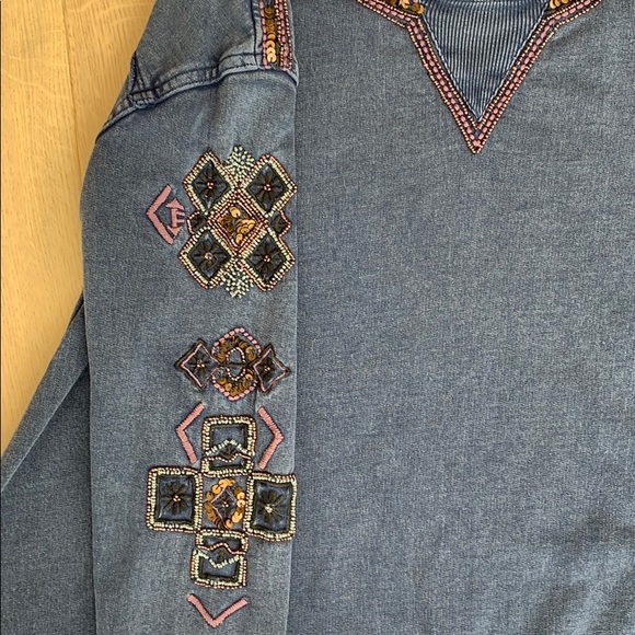 Free People embellished long sleeve / sweatshirt - Picture 2 of 4